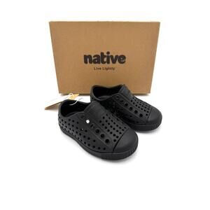 NEW Native Jefferson Child Shoes - Jiffy Black/Jiffy Black - c4